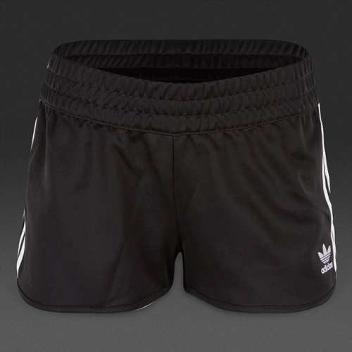 Adidas Originals 3 Stripes Shorts Black for Women